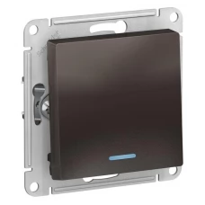 Механизм выключателя 1-клавишный Schneider Electric AtlasDesign подсветка мокко SchE ATN000613