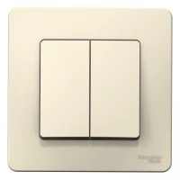 Выключатель 2-клавишный Schneider Electric Blanca молочный SchE BLNVS010502