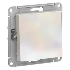 Механизм выключателя 1-клавишный Schneider Electric AtlasDesign с самовозвратом жемчужный SchE ATN000415
