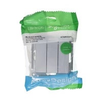 Механизм выключателя 3-клавишный Schneider Electric AtlasDesign алюминий SchE ATN000331