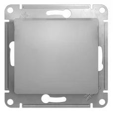 Механизм выключателя 1-клавишный Schneider Electric Glossa 10А IP20 алюминий SchE GSL000311