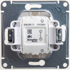 Механизм выключателя 1-клавишный Schneider Electric Glossa 10А IP20 перламутр SchE GSL000611