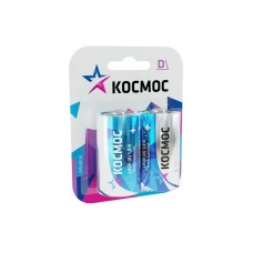Элемент питания алкалиновый LR LR20 Максимум BP2 (блистер 2 шт) Космос KOCLR20MAX2BL