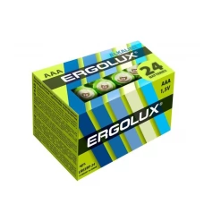Элемент питания алкалиновый LR03 Alkaline BP-24 (упаковка 24 шт) NEW Ergolux 14213