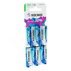 Элемент питания алкалиновый LR03 10хBL КОСМОС KOCLR0310BL