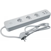 Удлинитель с управлением по WI-FI 3х1,5м +4USB NSH-PE-01 с заземлением 16А белый Smart Home Navigator 14557