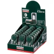 Набор 9 предметов (8 бит+битодержатель) (упаковка 9 шт) Metabo 630419000