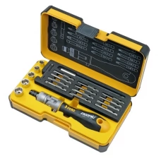 Набор бит SL/PH/PZ/Tx и головок с поворотной трещоткой Ergonic K (в кейсе 20 шт) Felo 06072006