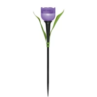 Светильник садовый USL-C-453/PT305 Лиловый тюльпан PURPLE TULIP IP44 солнечная батарея Uniel UL-00004278