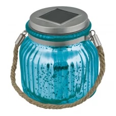 Светильник садовый USL-M-210/GN120 BLUE JAR IP44 солнечная батарея Uniel UL-00003208