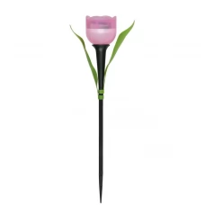 Светильник садовый USL-C-451/PT305 Розовый тюльпан PINK TULIP IP44 солнечная батарея Uniel UL-00004276