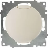 Механизм розетки 1-м СП Florence 16А IP20 с заземлением с крышкой бежевый OneKeyElectro 2172791