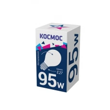 Лампа накаливания A50/A55 95Вт E27 220-240В мат. КОСМОС LKsmSt55Fr95E27v2