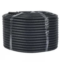 Труба гофрированная FRHF d16мм с протяжкой черный (упаковка100м) Plast PROxima EKF FRHF-16