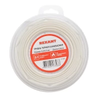 Трубка термоусаживаемая 5.0/2.5мм белый ролик 2.44м Rexant 29-0021