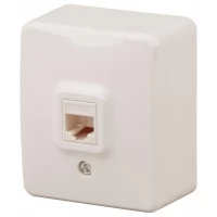 Розетка информационная RJ45 ОП 11-3203-02 Эксперт слоновая кость ЭРА Б0020731