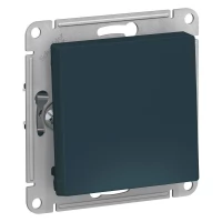 Механизм выключателя 1-клавишный Schneider Electric AtlasDesign с самовозвратом изумруд SchE ATN000815