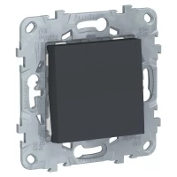 Механизм выключателя 1-клавишный Schneider Electric Unica New IP21 антрацит SchE NU520154