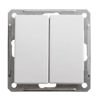Механизм выключателя 2-клавишный Schneider Electric W59 16А IP20 белый SchE VS516-252-1-86