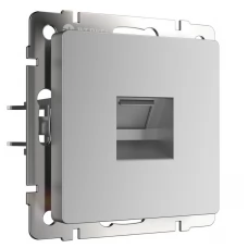 Телефонная розетка  RJ-11  (серебряный) WL06-RJ-11